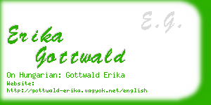 erika gottwald business card